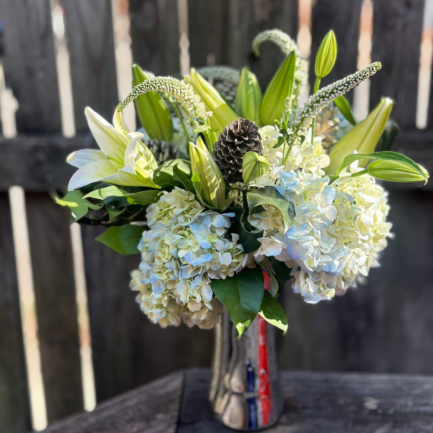 Frosty Bloom Centerpiece