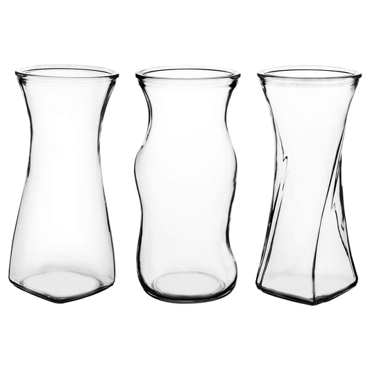 TRIO TWIST VASE ASST