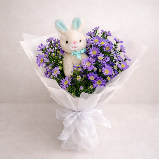 Lonnie Bunny Flower Love